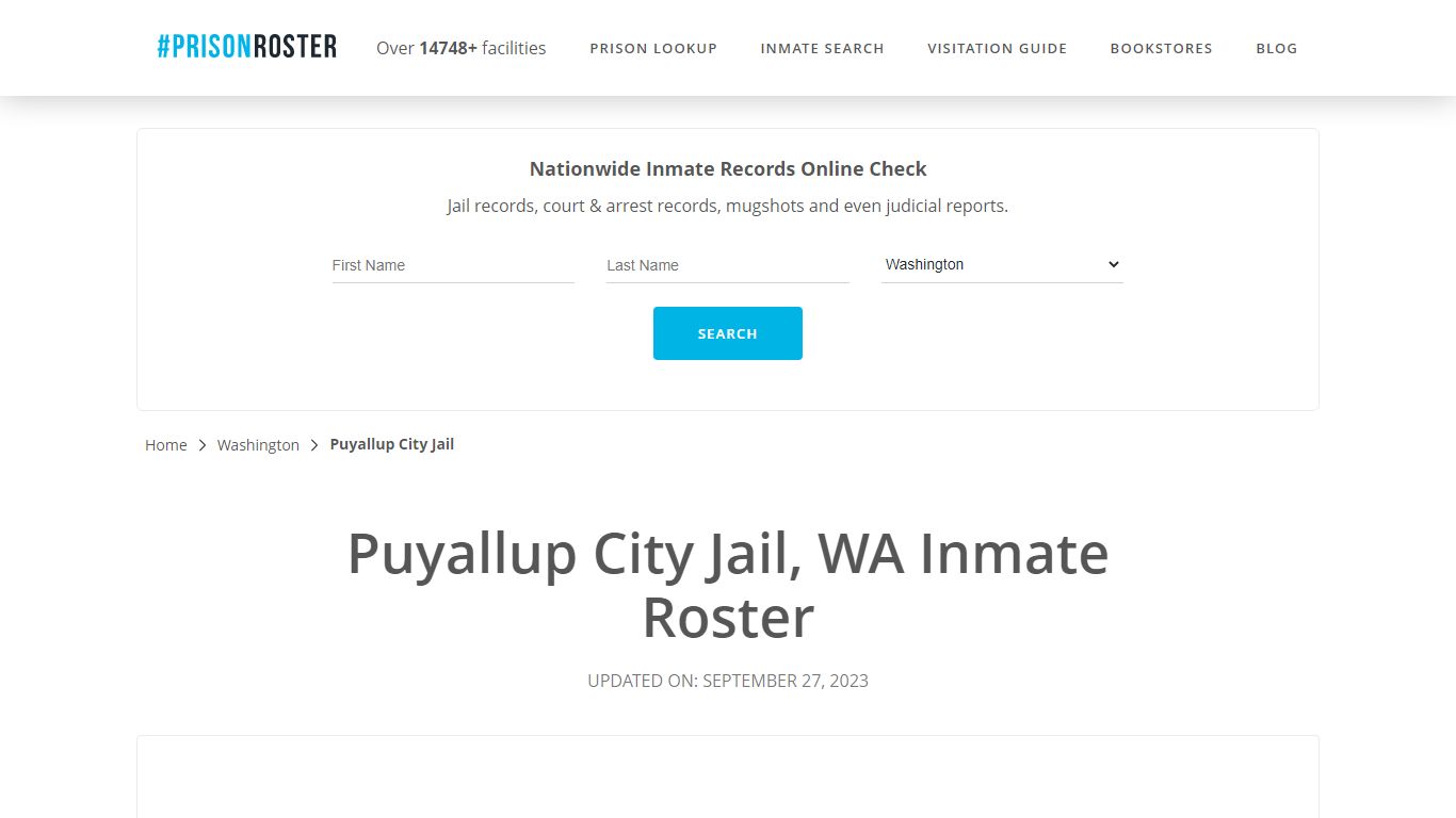 Puyallup City Jail, WA Inmate Roster - Prisonroster